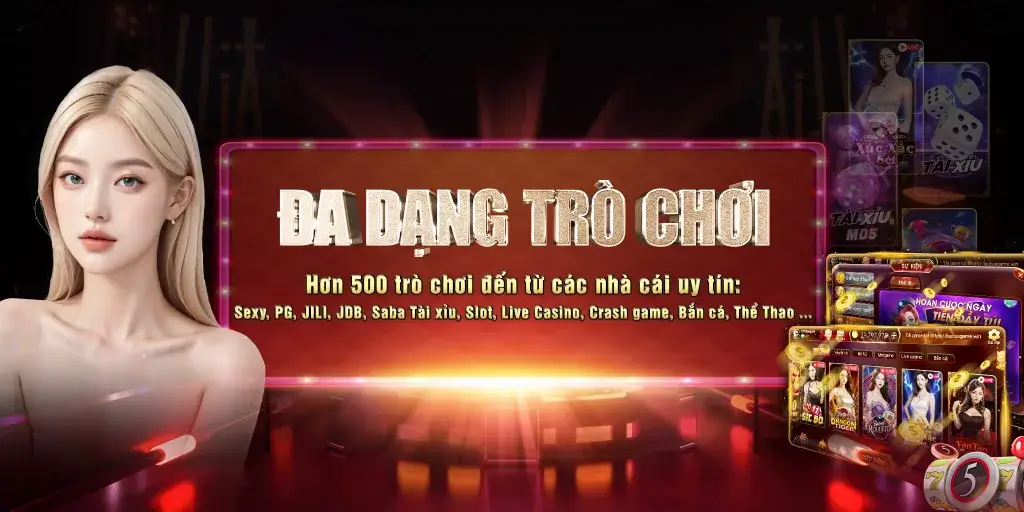 Đa dạng trò chơi tại LC79 – Hơn 500 game từ các nhà phát hành uy tín như PG, JILI, Sexy, Bắn cá, Slot, Casino
