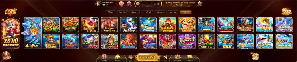 Giao diện game bắn cá đổi thưởng tại LC79