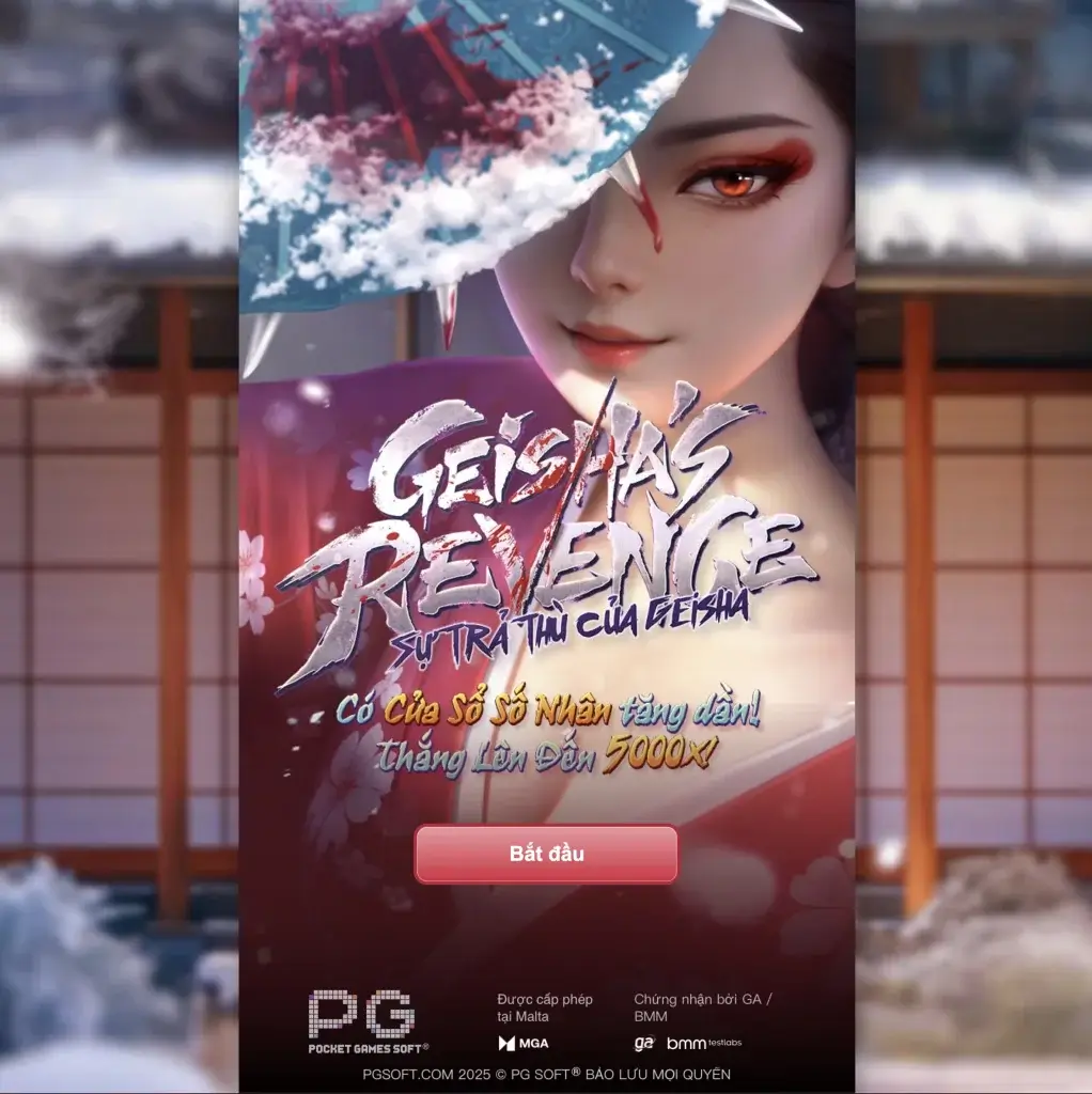 Poster Geisha’s Revenge (PG) – mẹo tăng tỉ lệ thắng tại LC79, canh cửa sổ số nhân và Free Spins đến 5.000x