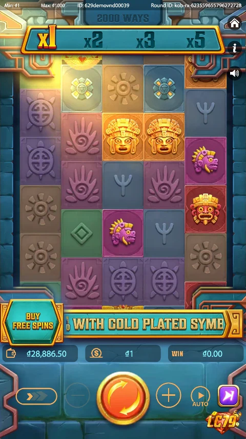 Tính năng Wild trong Aztec Fortune LC79