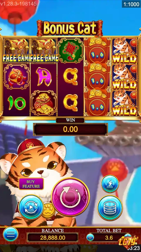 Tính năng Wild Bonus Cat LC79