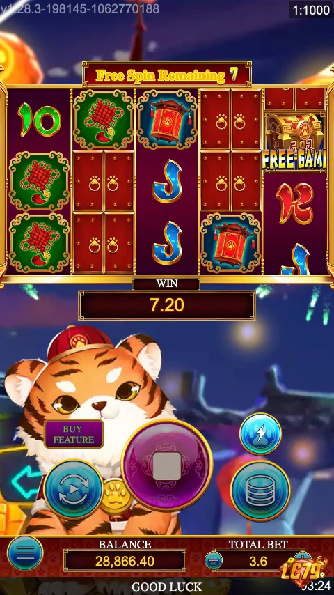 Vòng Free Spins Bonus Cat LC79