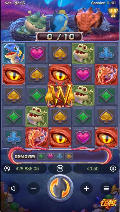 Màn thắng thưởng Dragon Hatch LC79