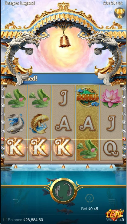 Giao diện Dragon Legend LC79 của PG
