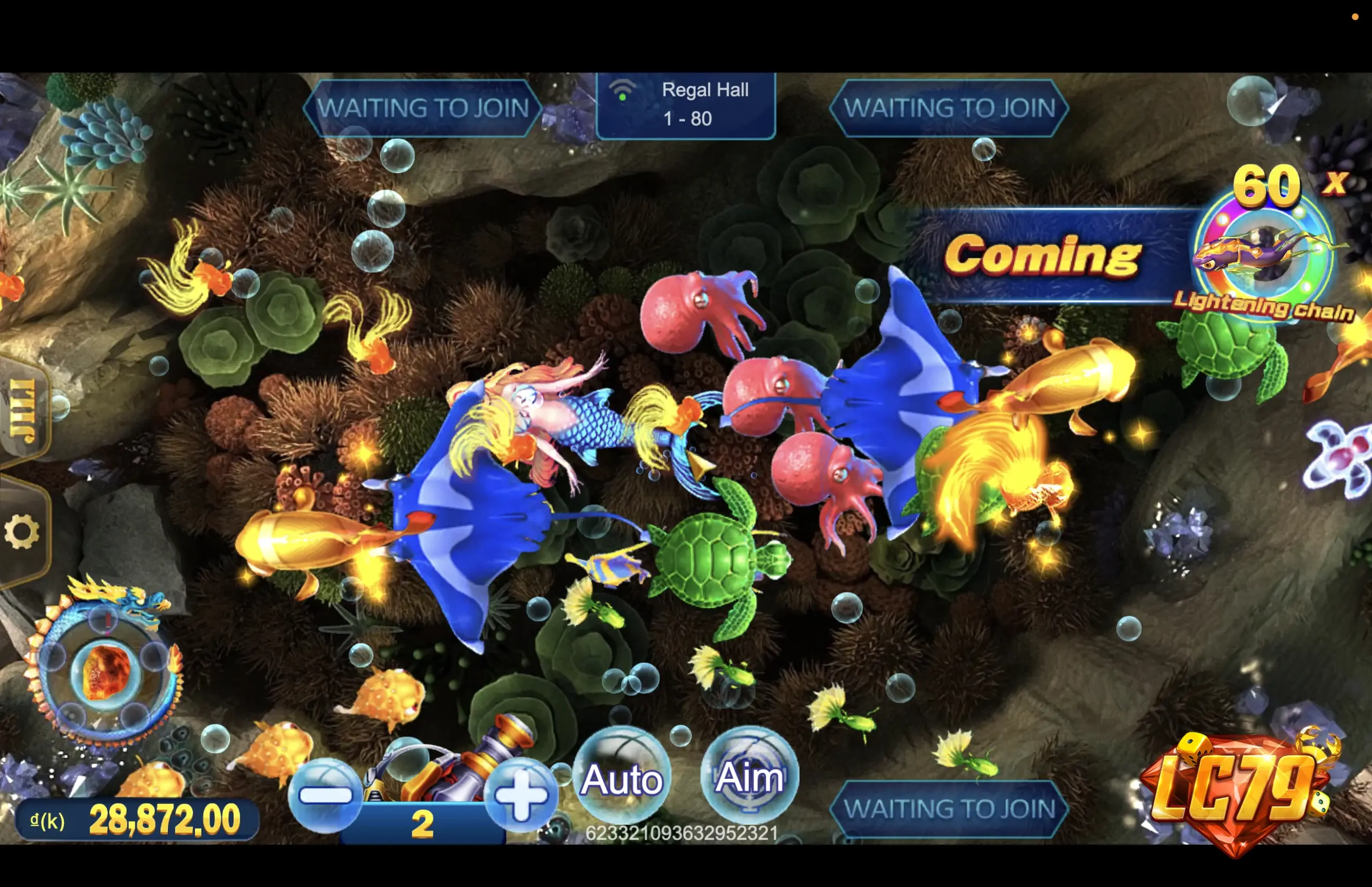 Tính năng đặc biệt và mốc thưởng jackpot trong Jackpot Fishing 2 LC79