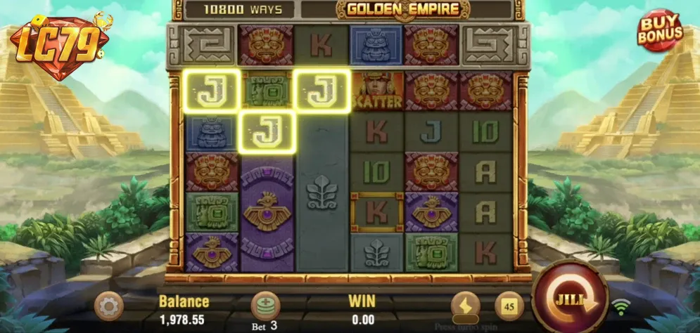 Cascading wins Golden Empire JILI – hiệu ứng rơi biểu tượng tạo chuỗi thắng liên tiếp