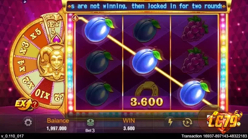 Tính năng Lock Respin trong Golden Joker LC79