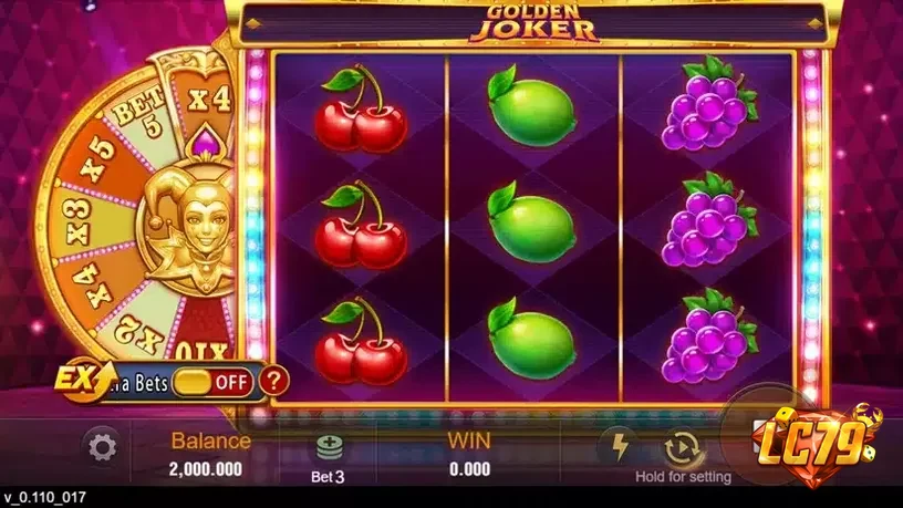 Giao diện cuộn Golden Joker LC79 với Lucky Wheel