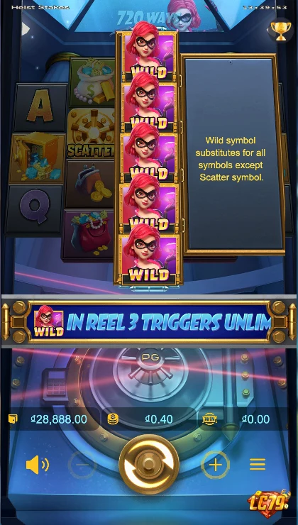 Tính năng Wild Heist Stakes LC79