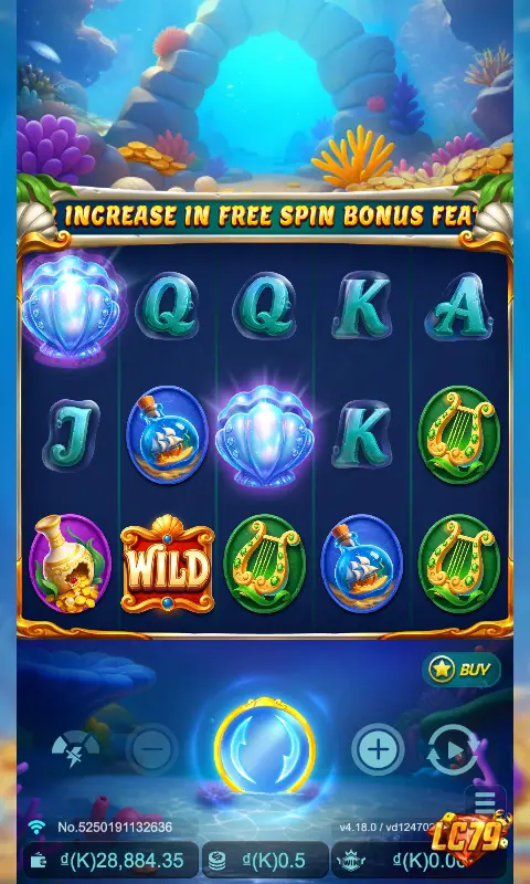 Tính năng Free Spin & Buy Bonus của Lucky Pearl LC79