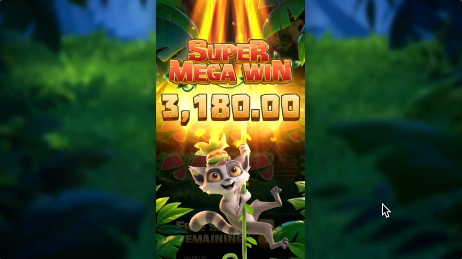 Super Mega Win Jungle Delight – khoảnh khắc nổ hũ đỉnh cao với chú Lemur ăn mừng cùng anh em tại LC79