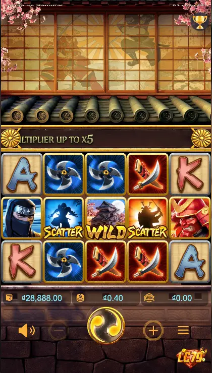 Giao diện Ninja vs Samurai LC79