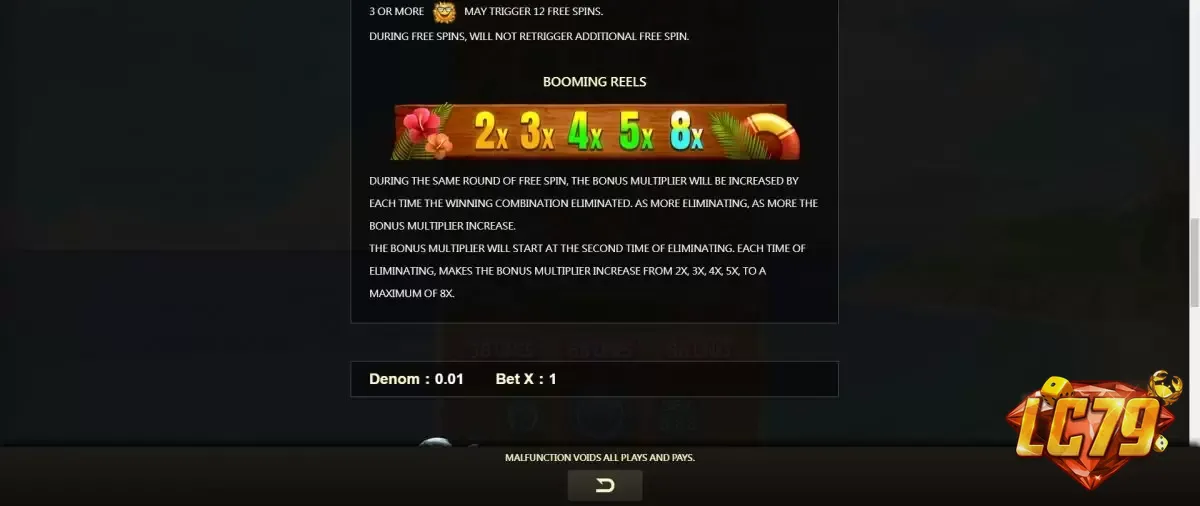 Spindrift 2 – Free Spin Bonus với Booming Reels multiplier tại LC79