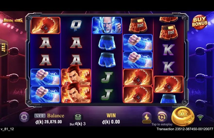 Ảnh bảng biểu tượng & tính năng game Boxing King (slot JILI) chơi tại LC79