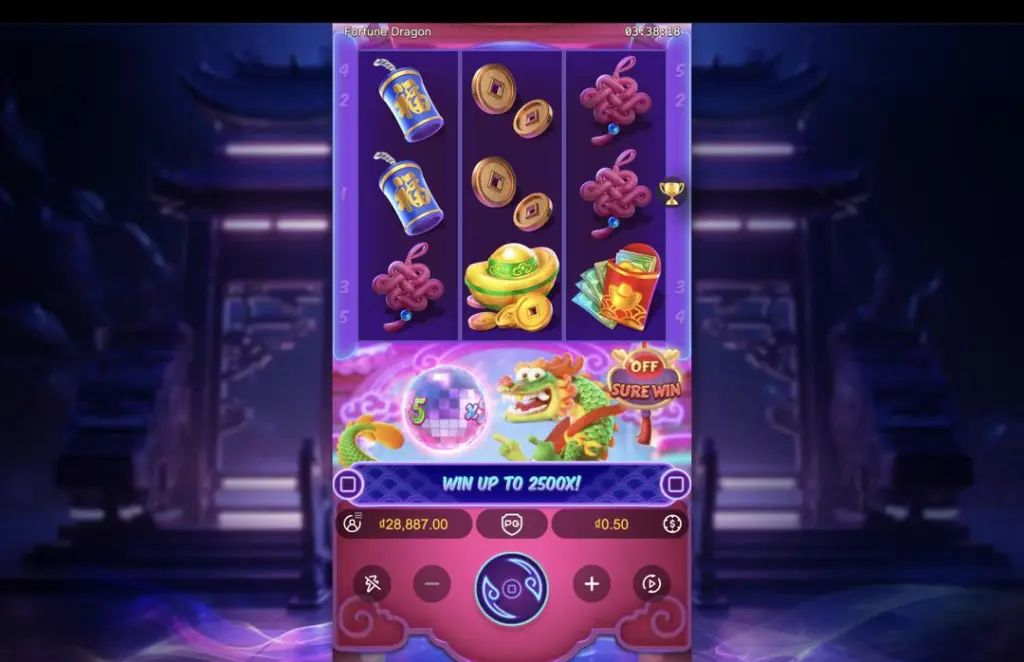 Ảnh giao diện chính game Fortune Dragon (slot MICROSLOT) chơi tại LC79