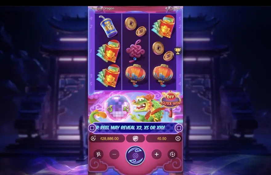 Ảnh bảng biểu tượng & tính năng game Fortune Dragon (slot MICROSLOT) chơi tại LC79