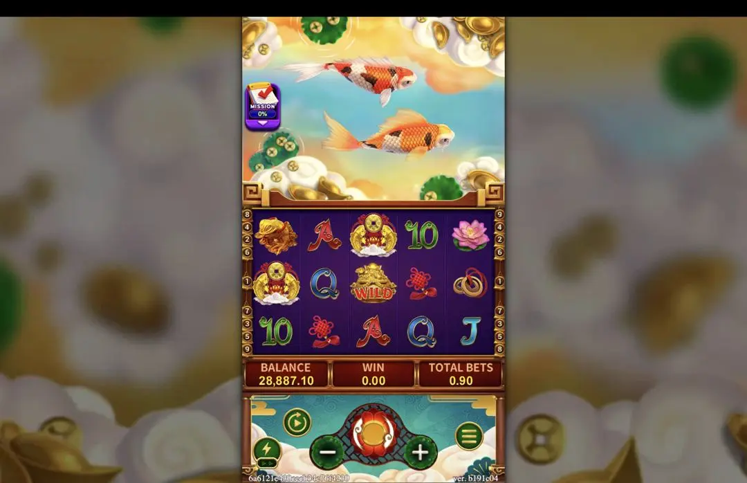 Ảnh giao diện chính game FORTUNE KOI (slot FC) chơi tại LC79