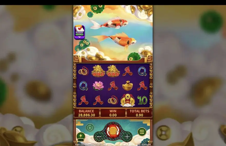 Ảnh bảng biểu tượng & tính năng game FORTUNE KOI (slot FC) chơi tại LC79