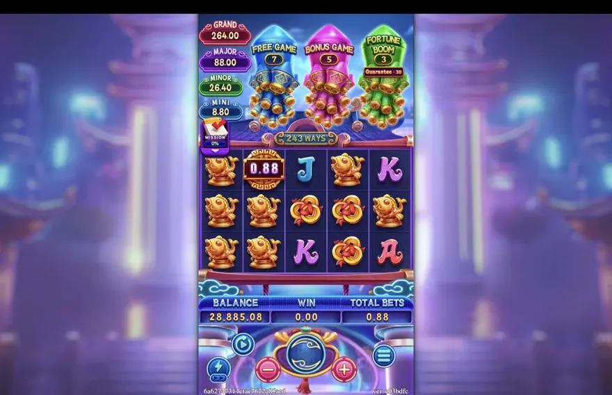 Ảnh bảng biểu tượng & tính năng game FORTUNE MONEY BOOM (slot FC) chơi tại LC79