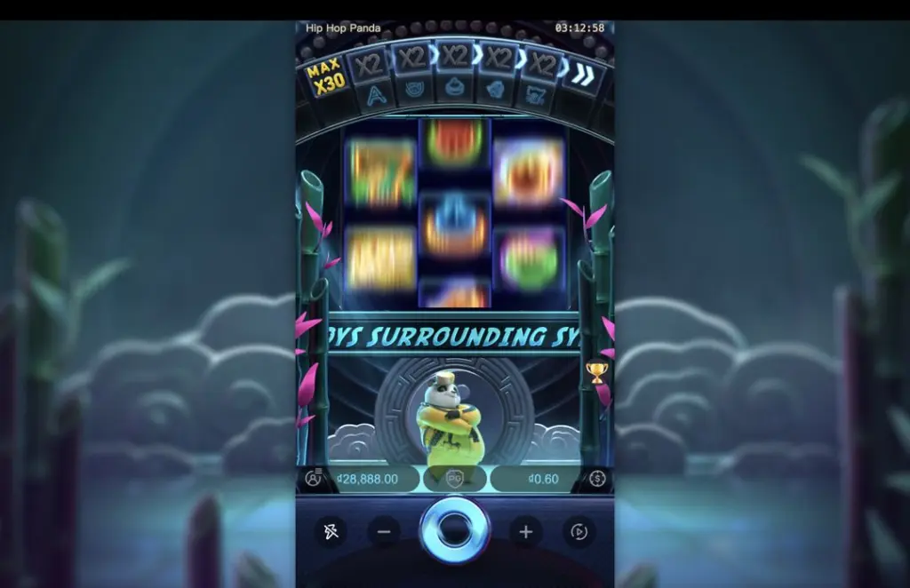 Ảnh giao diện chính game Hip Hop Panda (slot PG) chơi tại LC79