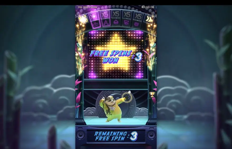 Ảnh bảng biểu tượng & tính năng game Hip Hop Panda (slot PG) chơi tại LC79