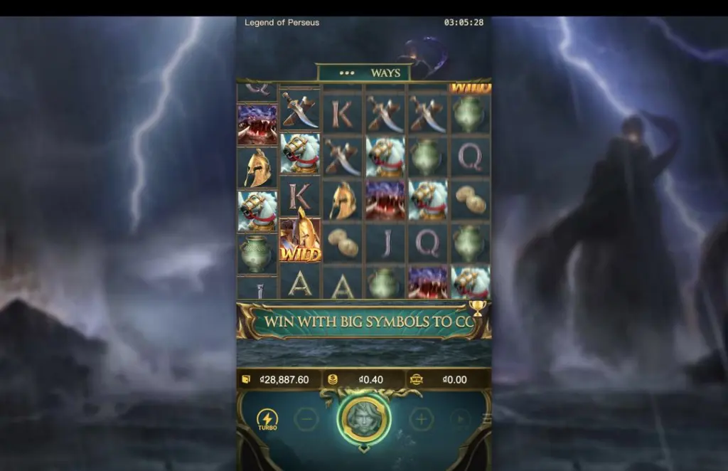 Ảnh giao diện chính game Legend of Perseus (slot PG) chơi tại LC79