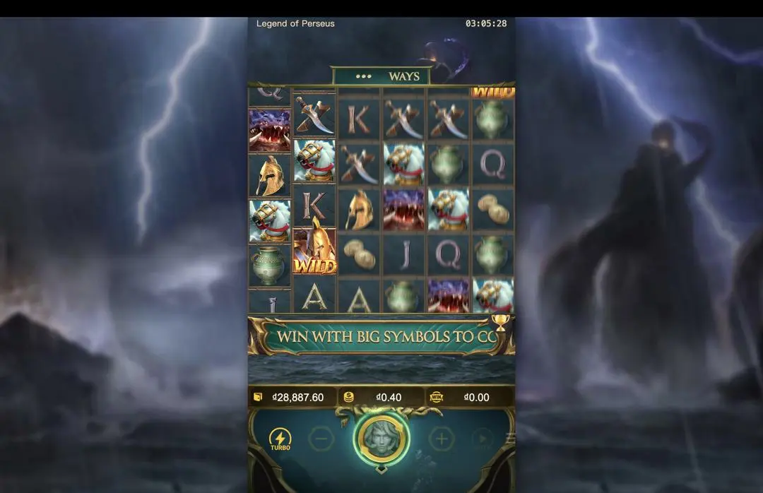 Ảnh giao diện chính game Legend of Perseus (slot PG) chơi tại LC79