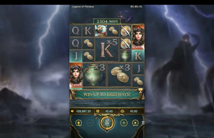 Ảnh màn hình gameplay game Legend of Perseus (slot PG) chơi tại LC79