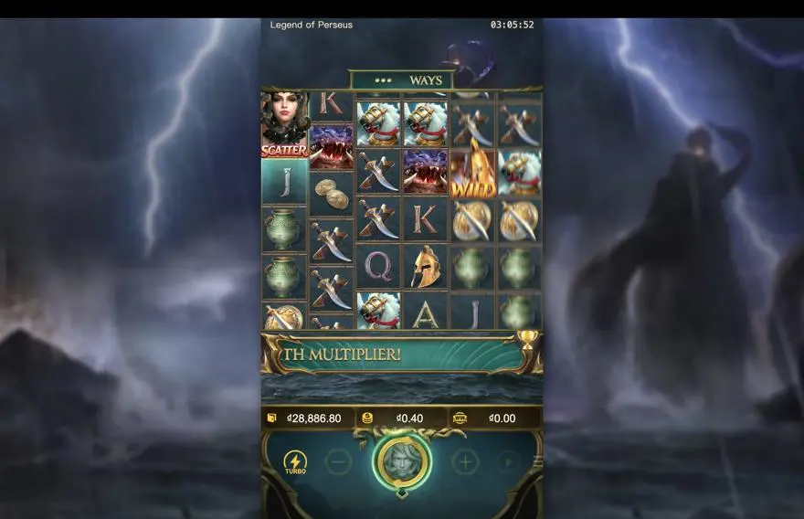 Ảnh bảng biểu tượng & tính năng game Legend of Perseus (slot PG) chơi tại LC79