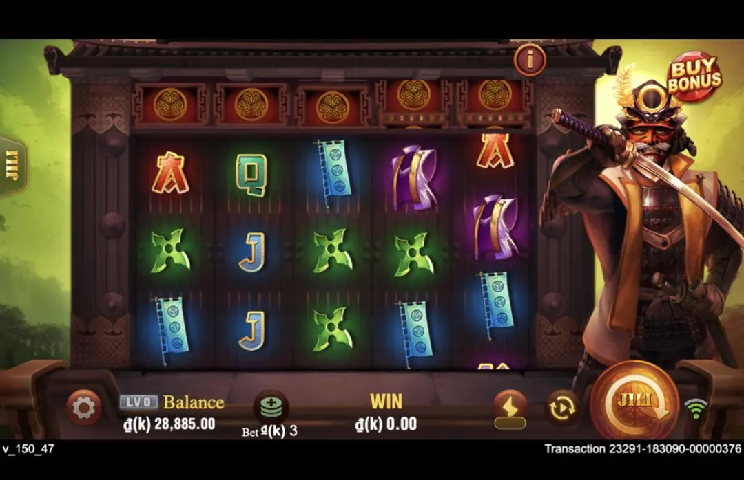 Ảnh giao diện chính game Shōgun (slot JILI) chơi tại LC79