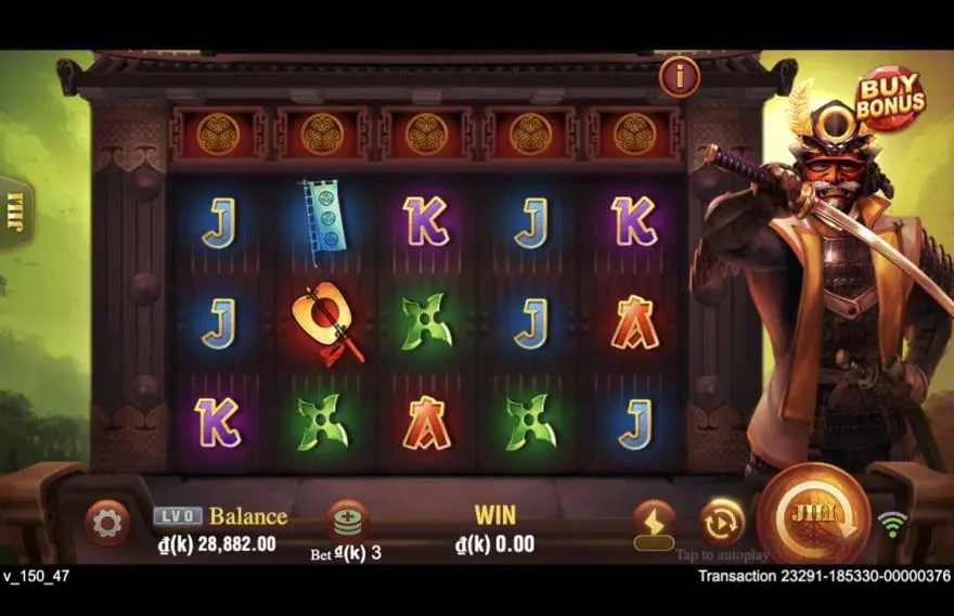 Ảnh màn hình gameplay game Shōgun (slot JILI) chơi tại LC79