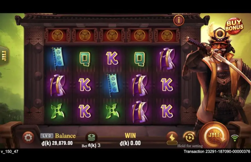 Ảnh bảng biểu tượng & tính năng game Shōgun (slot JILI) chơi tại LC79