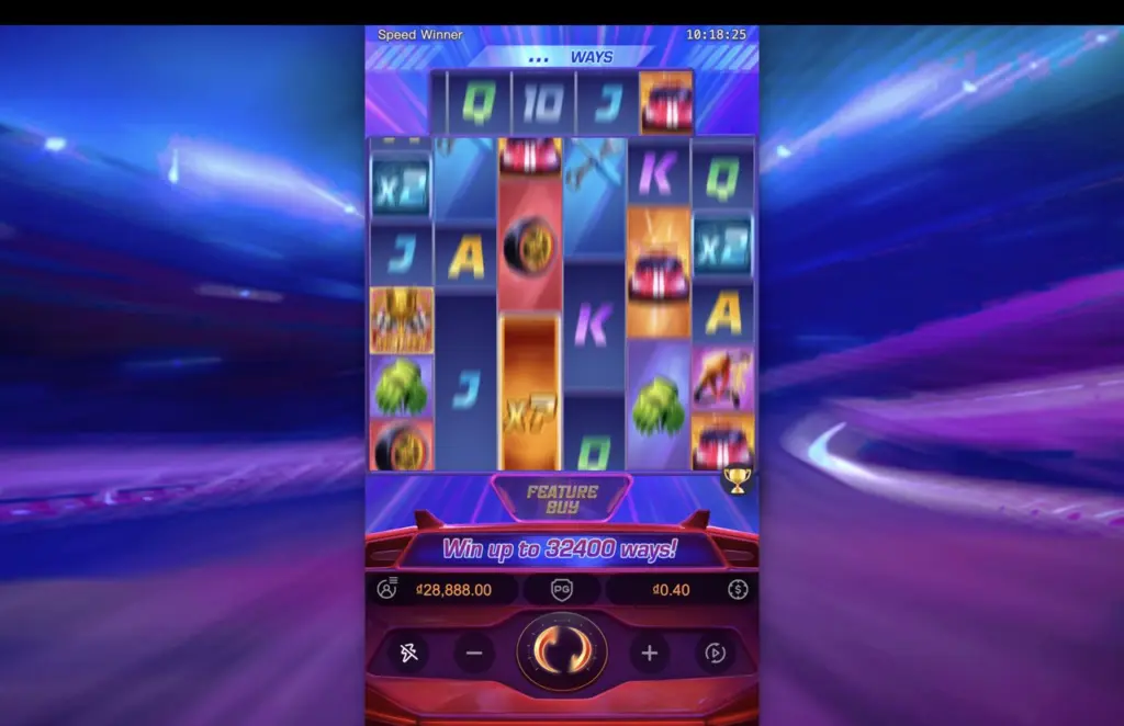 Ảnh giao diện chính game Speed Winner (slot PG) chơi tại LC79
