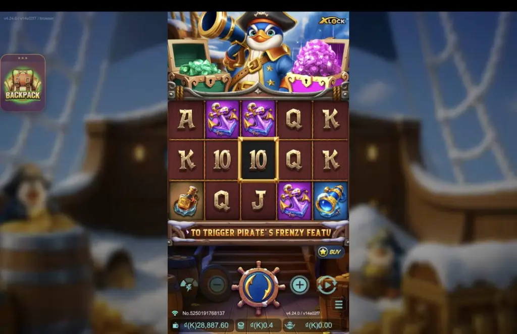 Ảnh giao diện chính game Voyage of Cryo Gunner X-Lock (slot JDB) chơi tại LC79