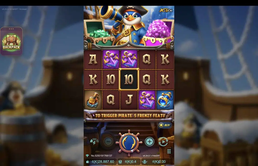 Ảnh giao diện chính game Voyage of Cryo Gunner X-Lock (slot JDB) chơi tại LC79