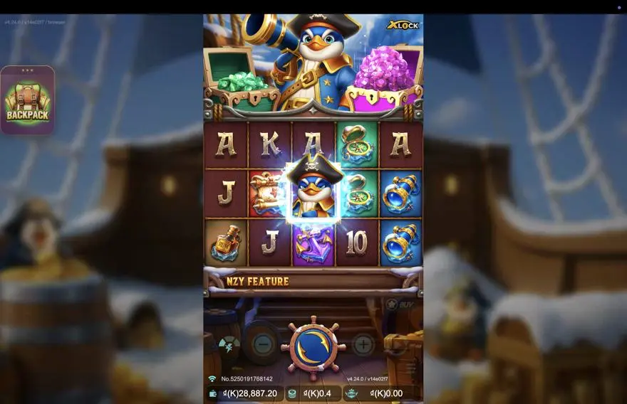 Ảnh màn hình gameplay game Voyage of Cryo Gunner X-Lock (slot JDB) chơi tại LC79
