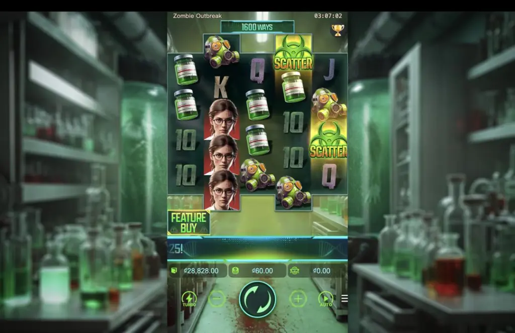 Ảnh giao diện chính game Zombie Outbreak (slot PG) chơi tại LC79