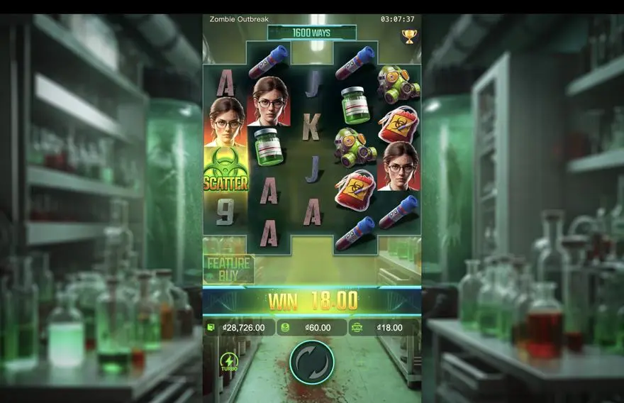 Ảnh bảng biểu tượng & tính năng game Zombie Outbreak (slot PG) chơi tại LC79