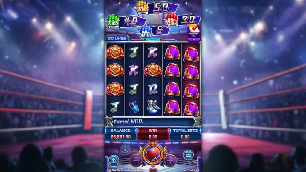 Ảnh giao diện chính game BOXING RICHES (slot FC) chơi tại LC79