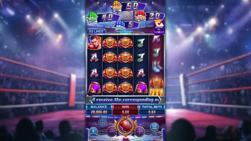 Ảnh màn hình gameplay game BOXING RICHES (slot FC) chơi tại LC79