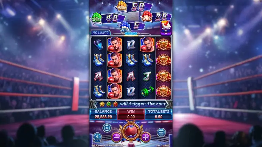 Ảnh bảng biểu tượng & tính năng game BOXING RICHES (slot FC) chơi tại LC79