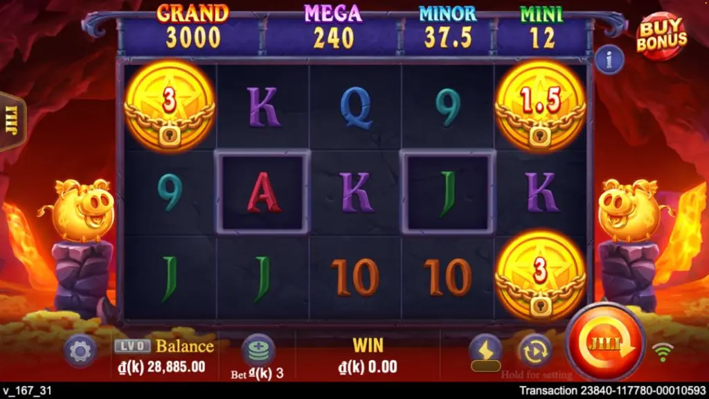 Ảnh giao diện chính game Devil Fire Twins (slot JILI) chơi tại LC79