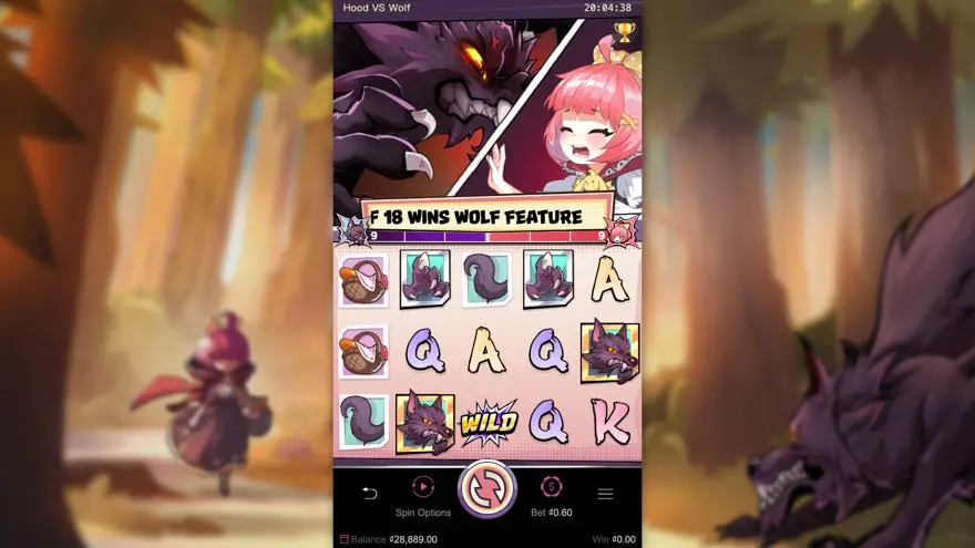 Ảnh màn hình gameplay game Hood vs Wolf (slot PG) chơi tại LC79