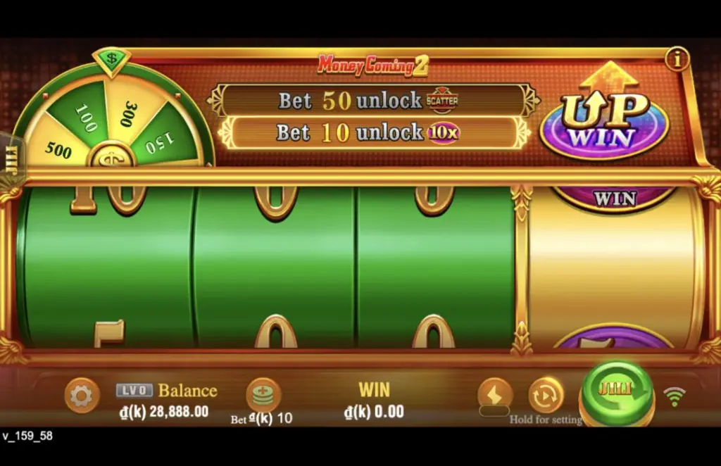 Ảnh giao diện chính game Money Coming 2 (slot JILI) chơi tại LC79
