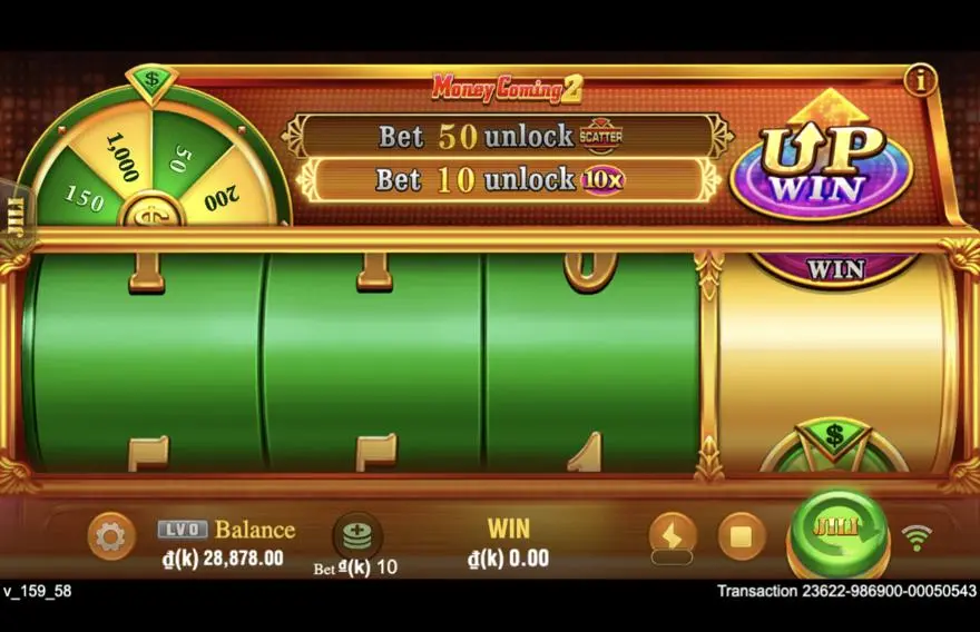 Ảnh màn hình gameplay game Money Coming 2 (slot JILI) chơi tại LC79