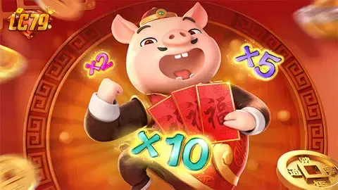 Piggy Gold PG Soft nổ hũ jackpot multiplier x10 tại LC79