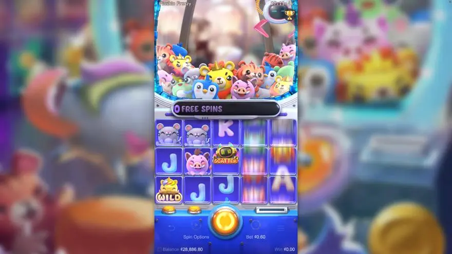 Ảnh màn hình gameplay game Plushie Frenzy (slot PG) chơi tại LC79