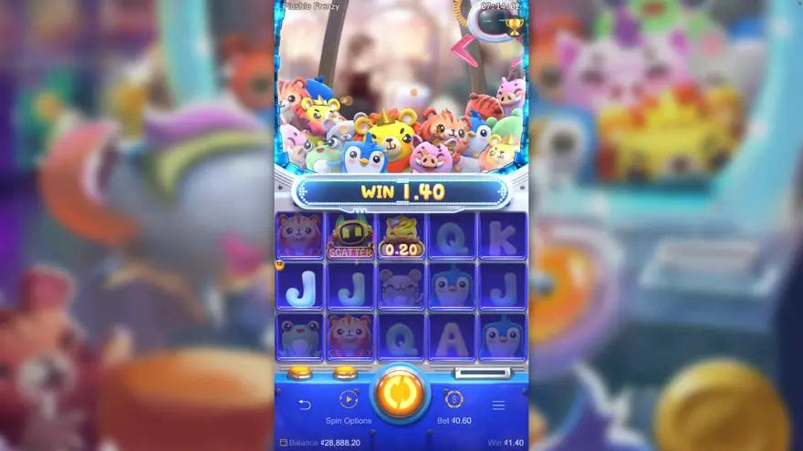 Ảnh bảng biểu tượng & tính năng game Plushie Frenzy (slot PG) chơi tại LC79