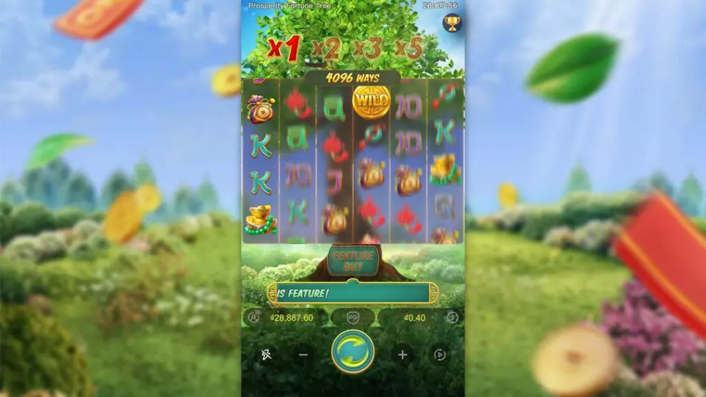 Ảnh giao diện chính game Prosperity Fortune Tree (slot PG) chơi tại LC79