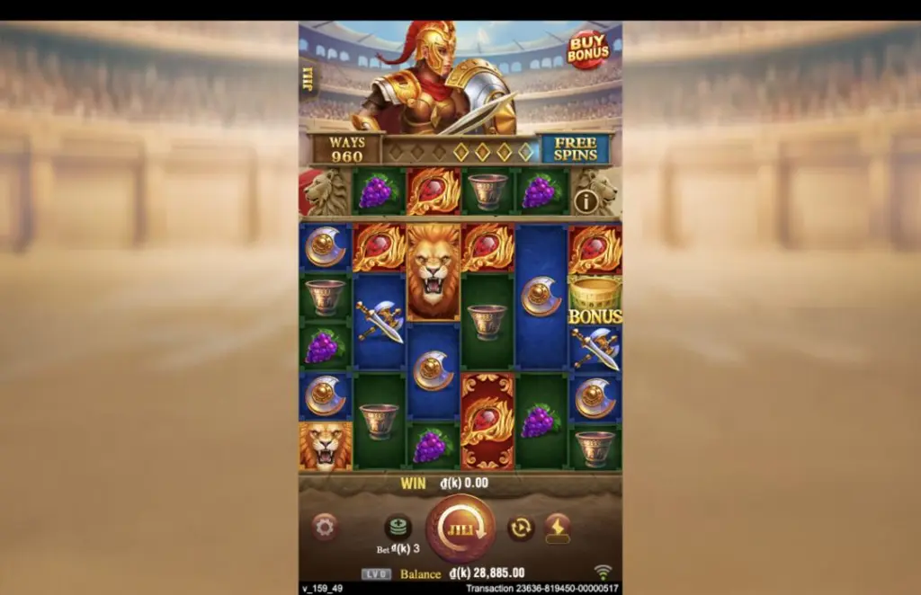 Ảnh giao diện chính game Roma X Deluxe (slot JILI) chơi tại LC79